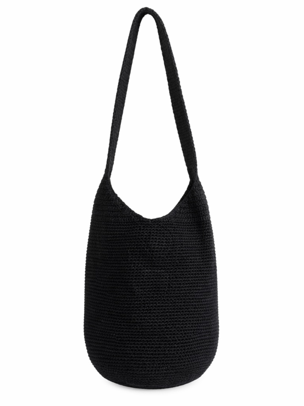 The Sak Black Crochet Bucket Shoulder Bag – OS GUC